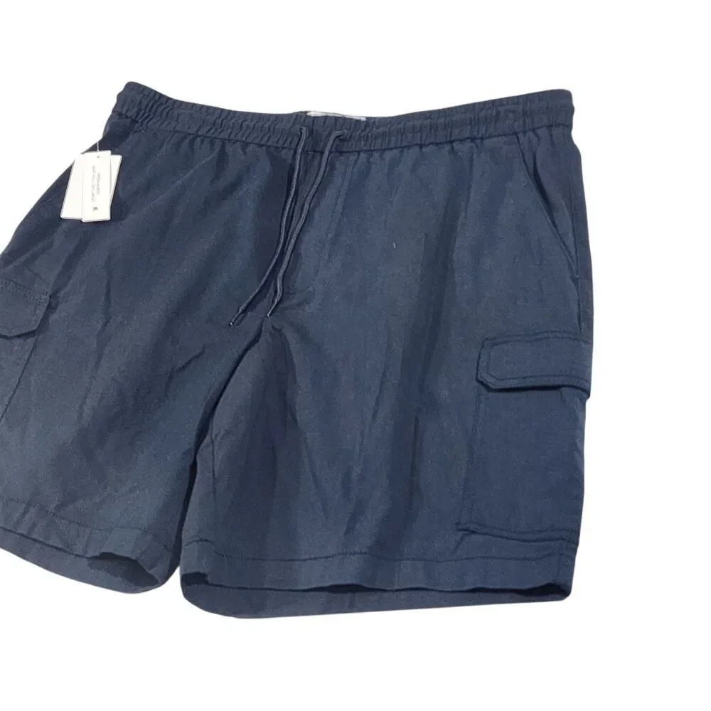 Penguin Mens Slim Fit Stretch Cargo Shorts XXL Dark Sapphire NWT Casual Golf